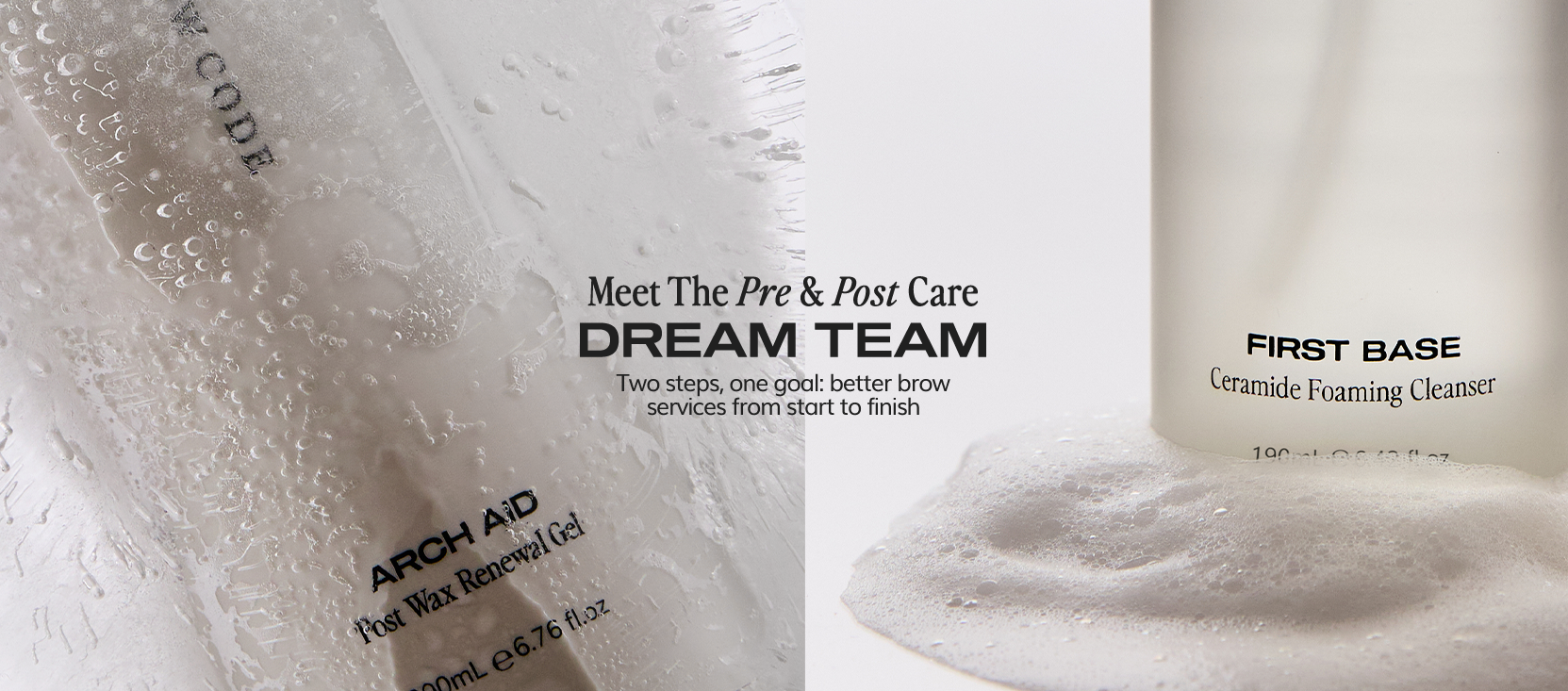 First Base & Arch Aid | Pro Skin Prep & Recovery for Brow Artists
