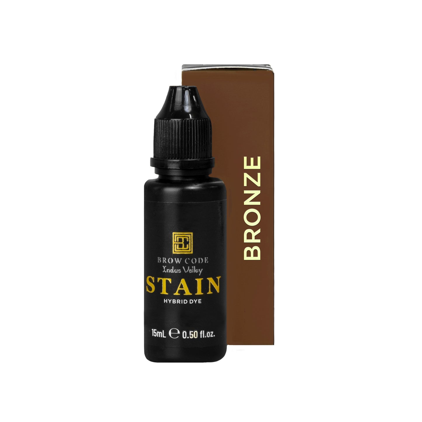 Stain Hybrid Brow Dye Color-Bronze - Red Chestnut against a white background