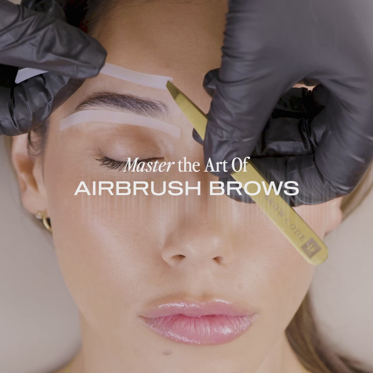 Professional Stain Hybrid Brow Dye Kit With Airbrush Machine, Silicone Eyebrow Stencils, And Liquid Developer